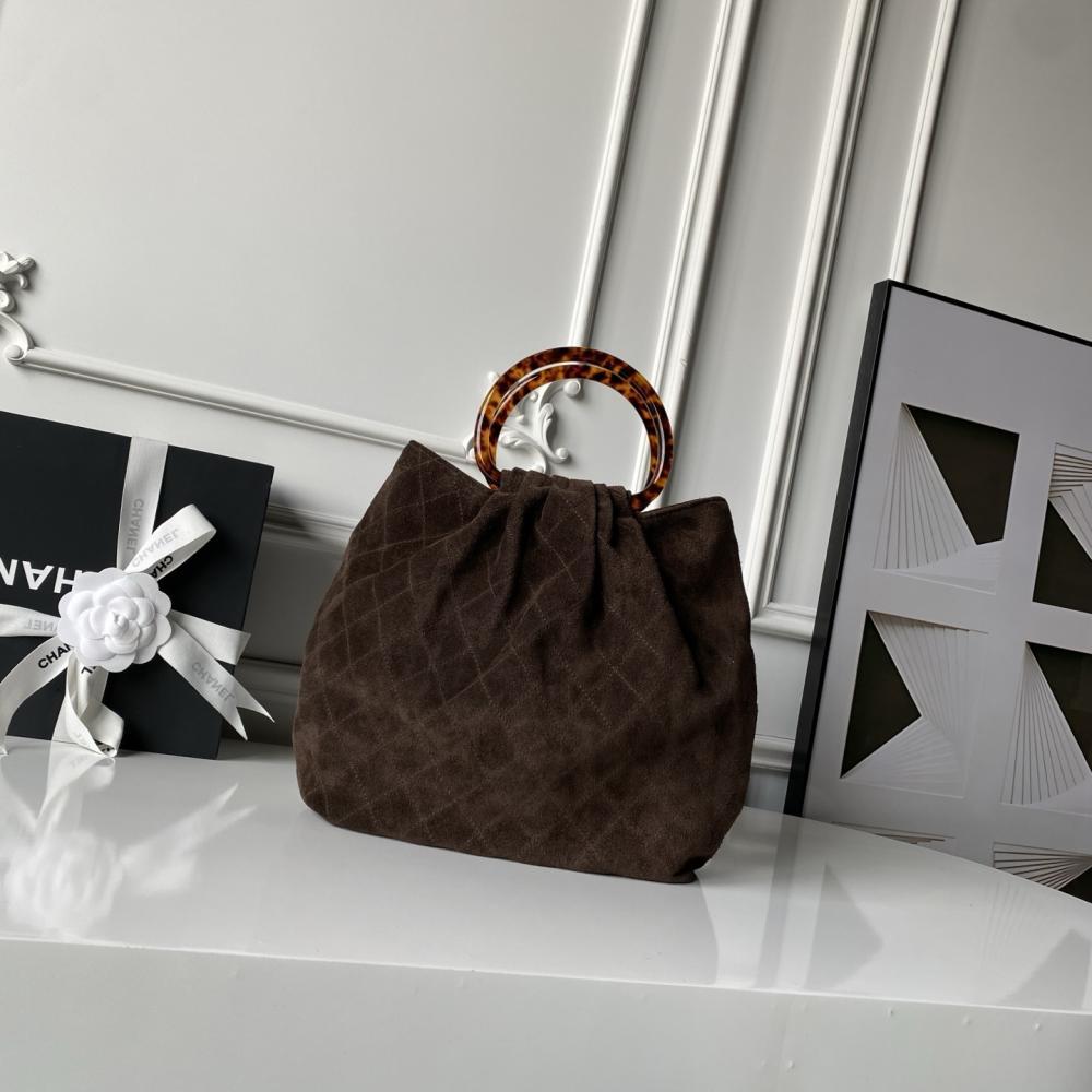 Suede Bucket Bag