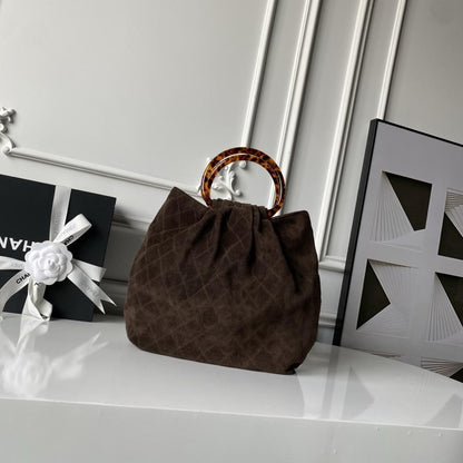 Suede Bucket Bag