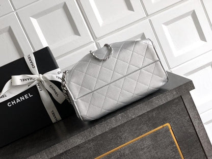 Silver Hobo Bag