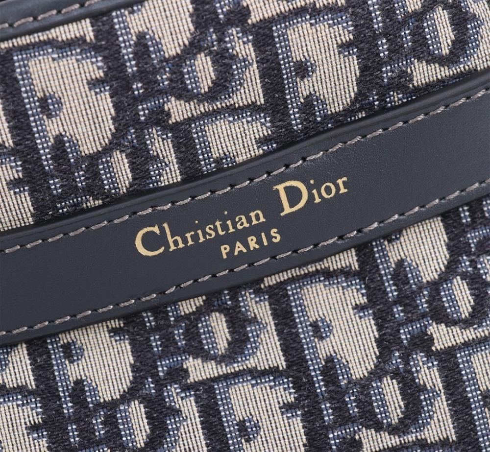 Modern Refined Blue Calfskin Crossbody Bag