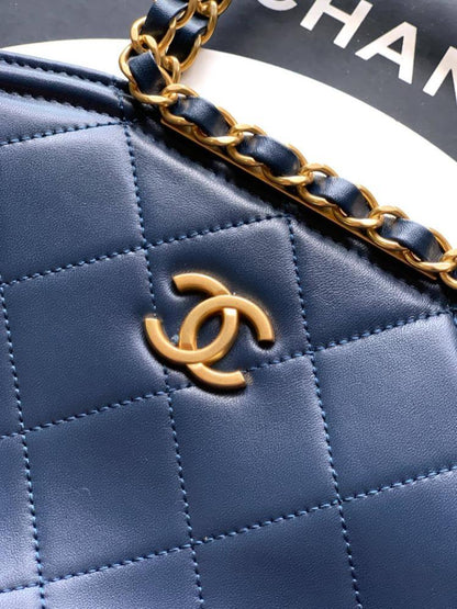 Lambskin Top Handle Bag
