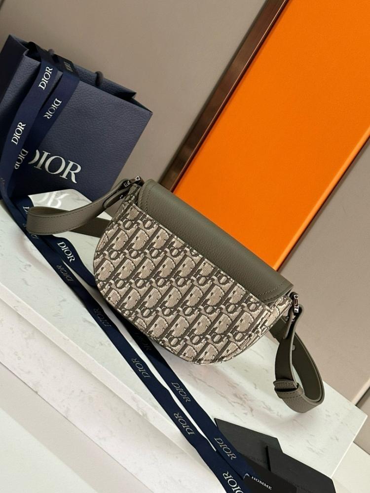 Saddle Printed Leather Shoulder Bag