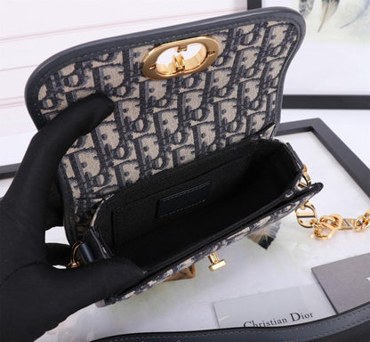 Classic Premium Gold Printed Leather Shoulder Bag