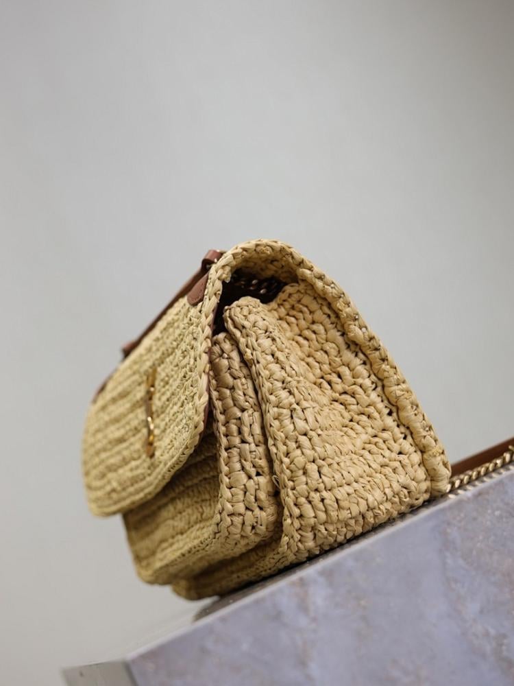 Niki Raffia Top Handle Bag