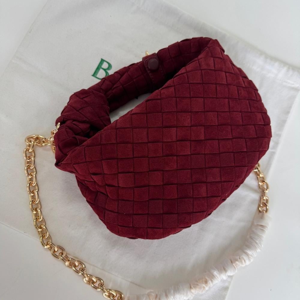 Jodie Woven Leather Top Handle Bag