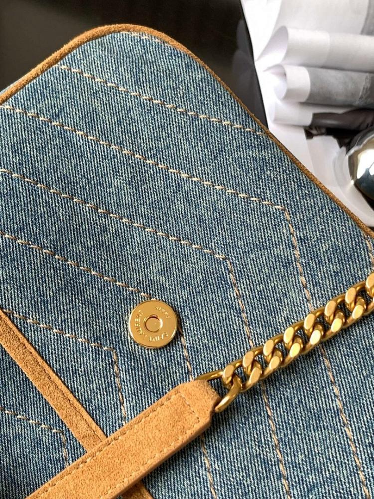 Modern Luxury Gold Leather Top Handle Bag