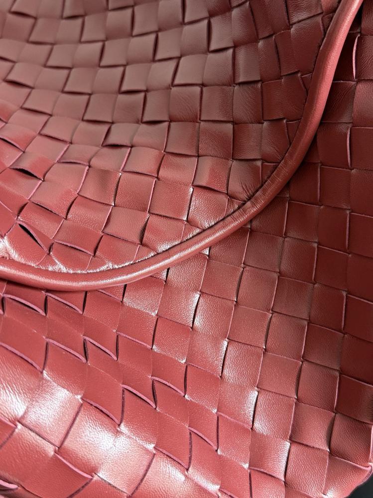 Woven Leather Top Handle Bag