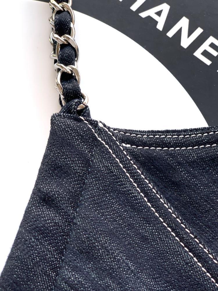 Embroidered Denim Tote Bag