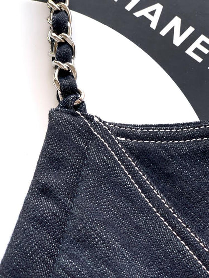 Embroidered Denim Tote Bag