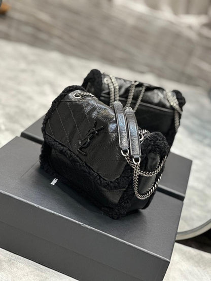 Modern Italian-Inspired Leather Top Handle Bag