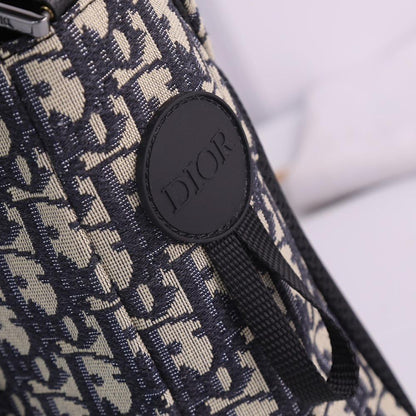 Modern Italian-Inspired Black Quilted Jacquard Shoulder Bag