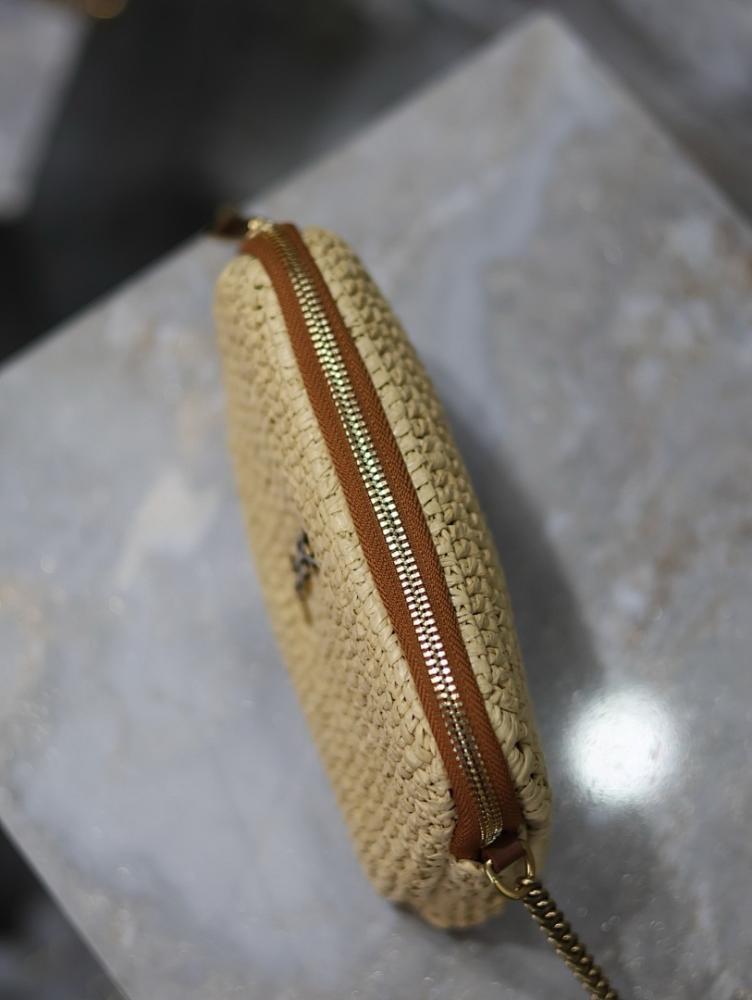 Modern Elegant Woven Leather Top Handle Bag
