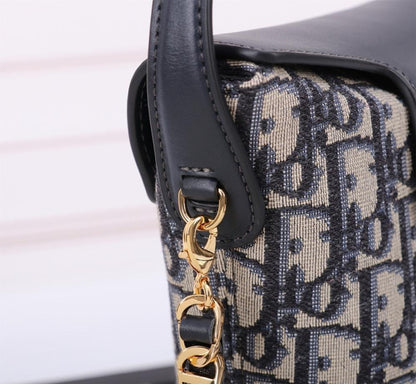 Classic Luxury Monogram Calfskin Shoulder Bag