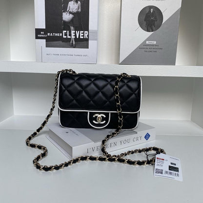 Gold Leather Top Handle Bag