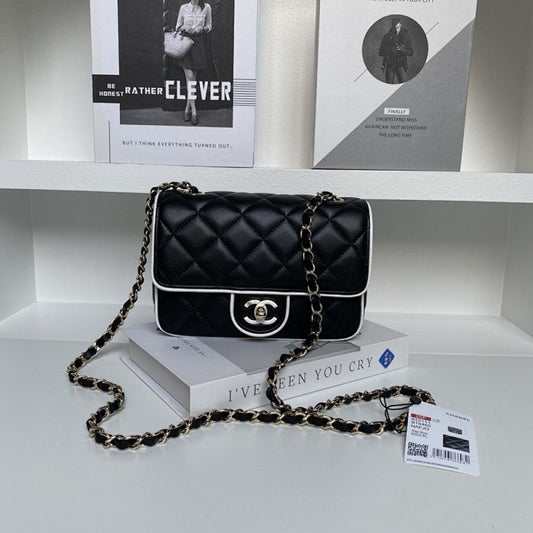 Gold Leather Top Handle Bag