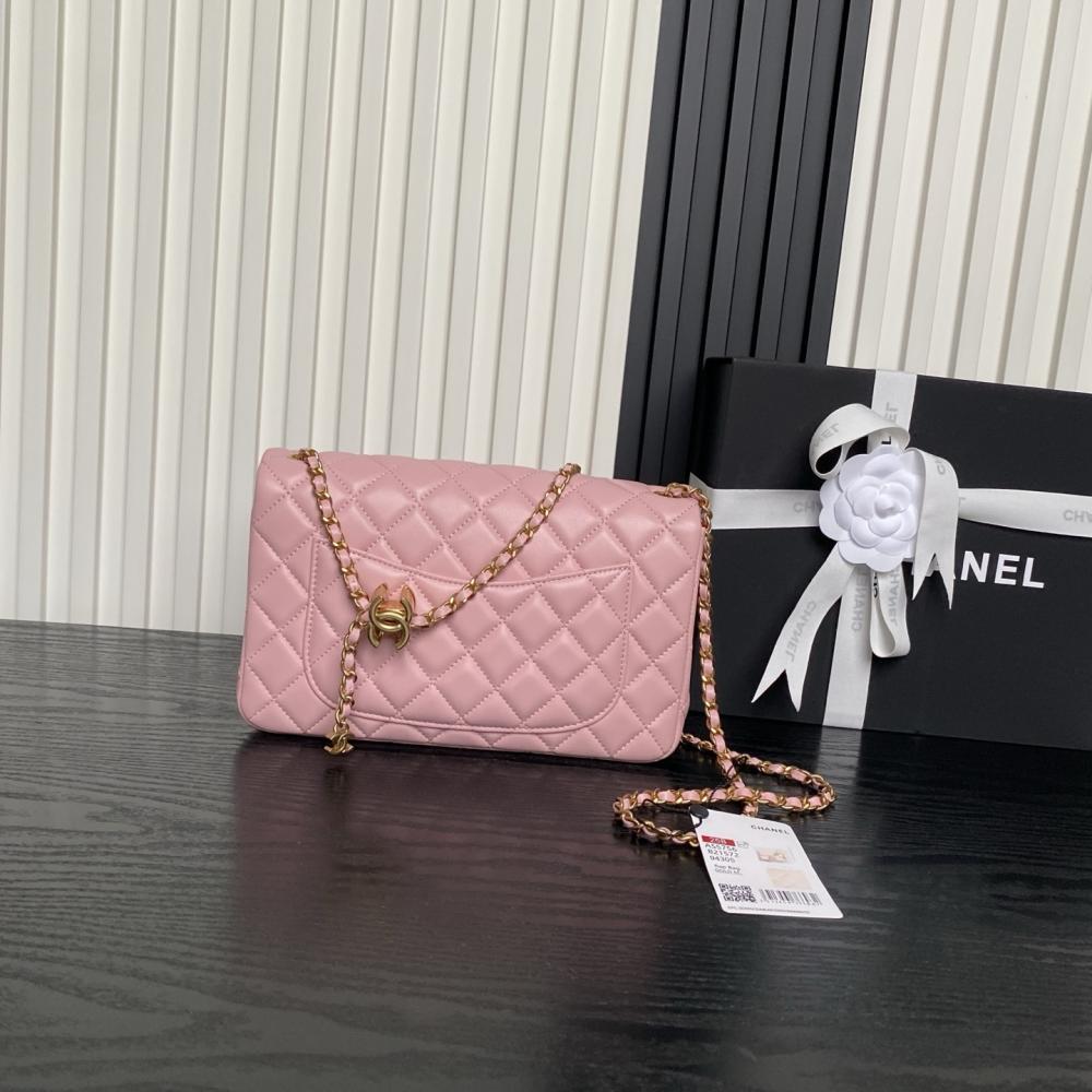 Gold Leather Top Handle Bag