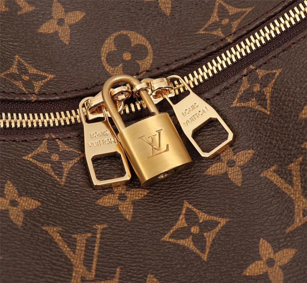 Stylish Refined Monogram Leather Hobo Bag