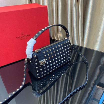 Modern Luxury Studded Calfskin Crossbody Bag