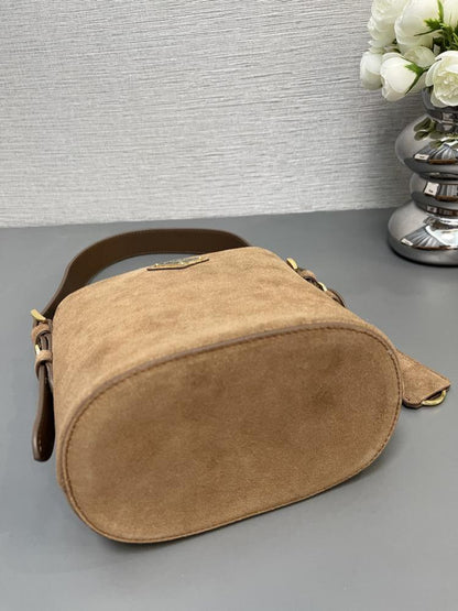 Suede Bucket Bag