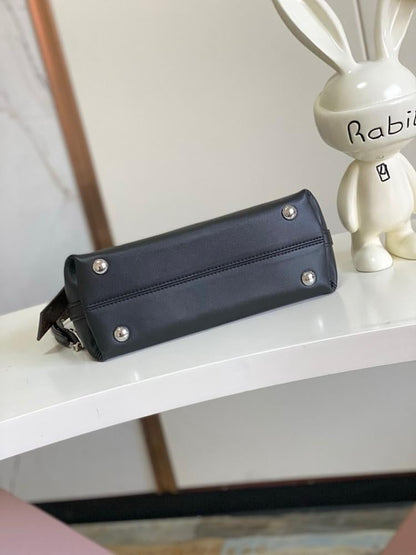 CarryAll Monogram Leather Top Handle Bag