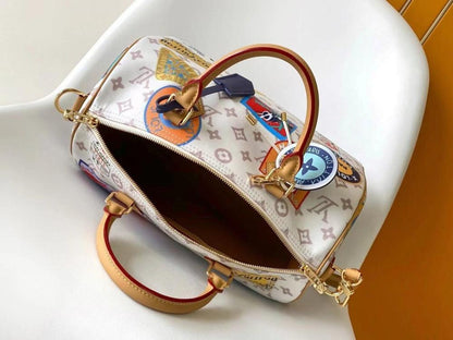 Modern Italian-Inspired Monogram Shoulder Bag