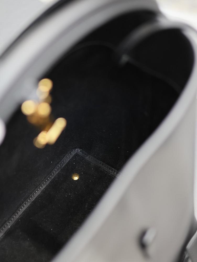Italian-Inspired Luxury Calfskin Top Handle Bag