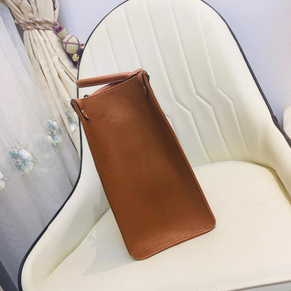 Italian-Inspired Stylish Printed Leather Tote Bag