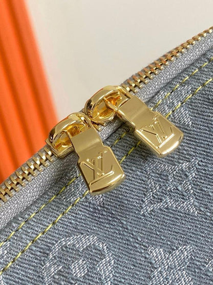 Stylish Refined Monogram Leather Top Handle Bag