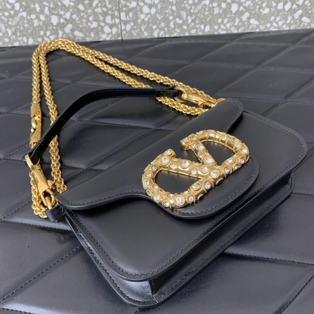 Crystal-Embellished Calfskin Wallet