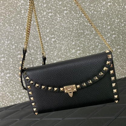 Studded Leather Crossbody Bag