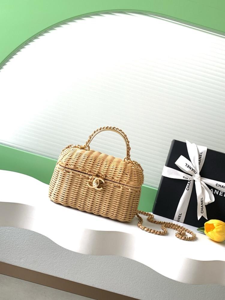 Woven Top Handle Bag