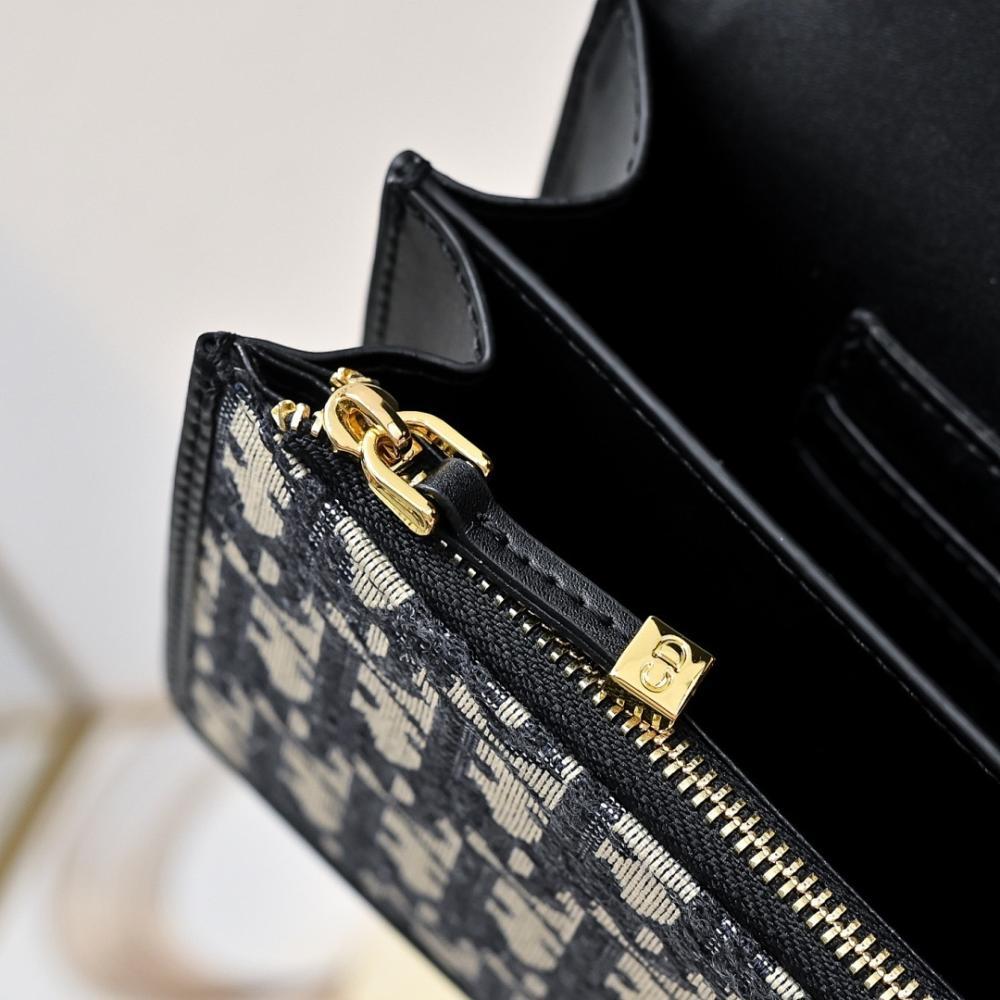 Luxury Premium Blue Embroidered Leather Crossbody Bag