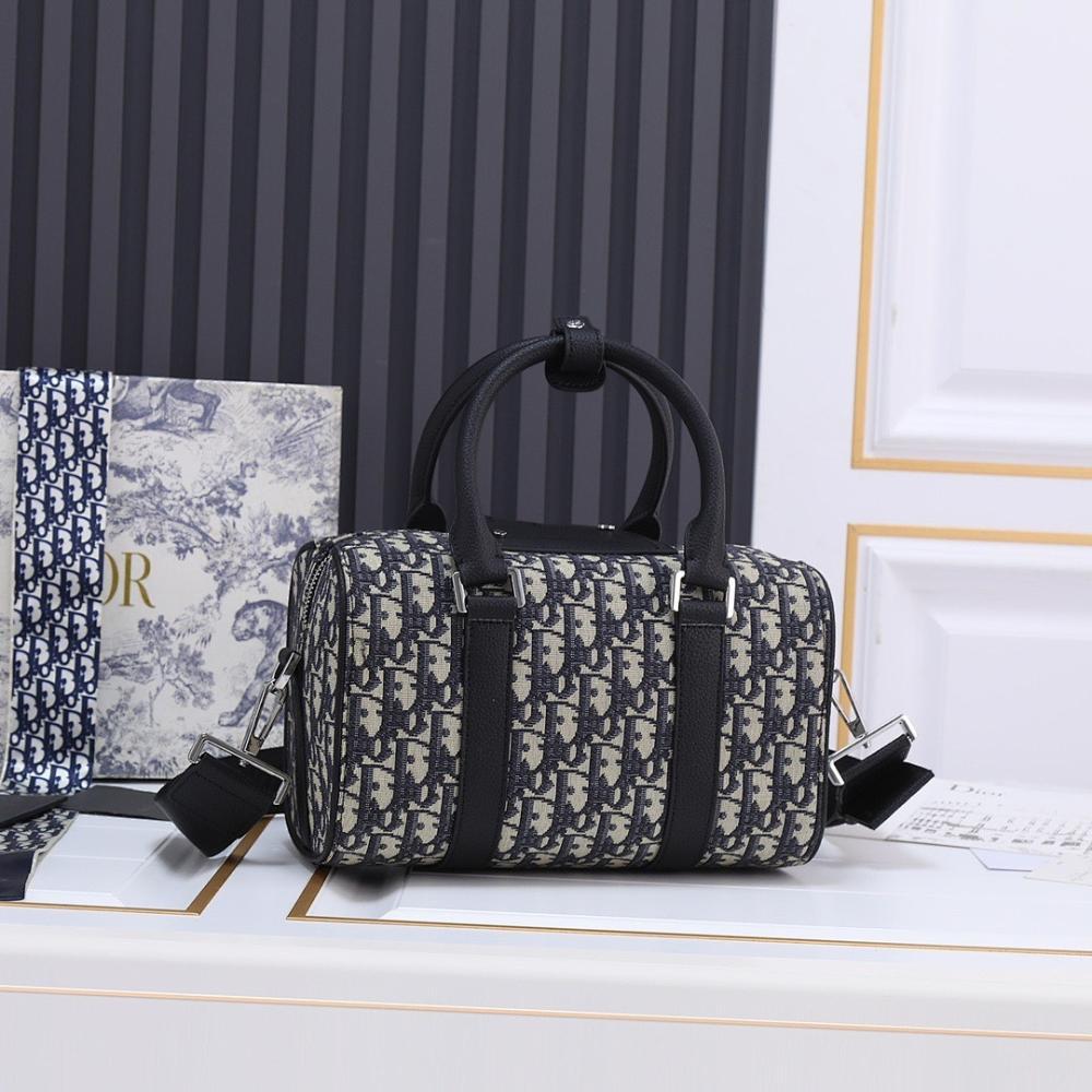 Luxury Premium Black Printed Calfskin Shoulder Bag