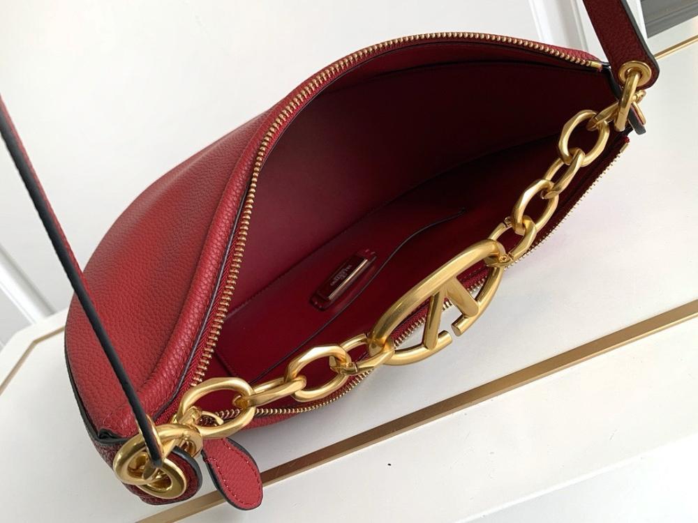 Elegant Stylish Gold Lambskin Shoulder Bag