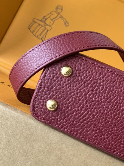 Monogram Leather Top Handle Bag
