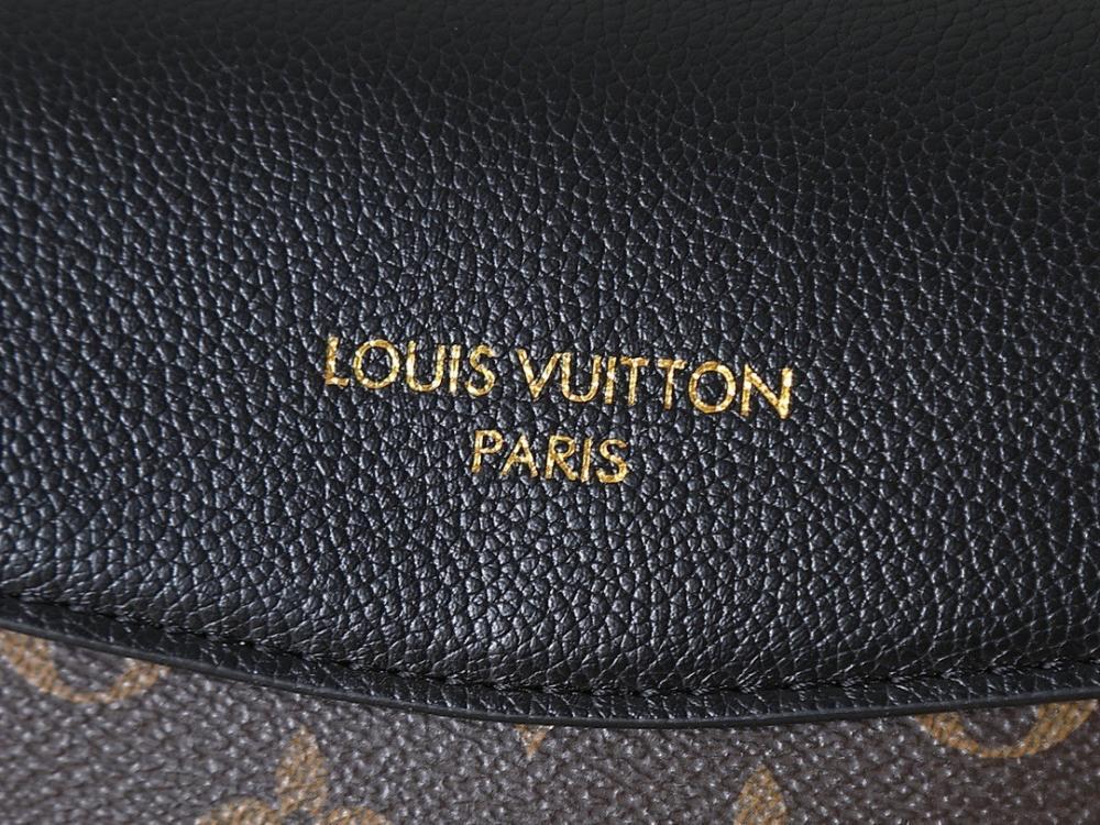 Modern Gold Monogram Canvas Shoulder Bag