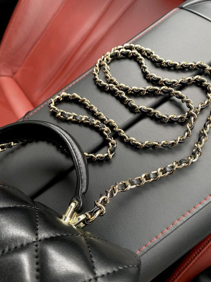 Leather Top Handle Bag