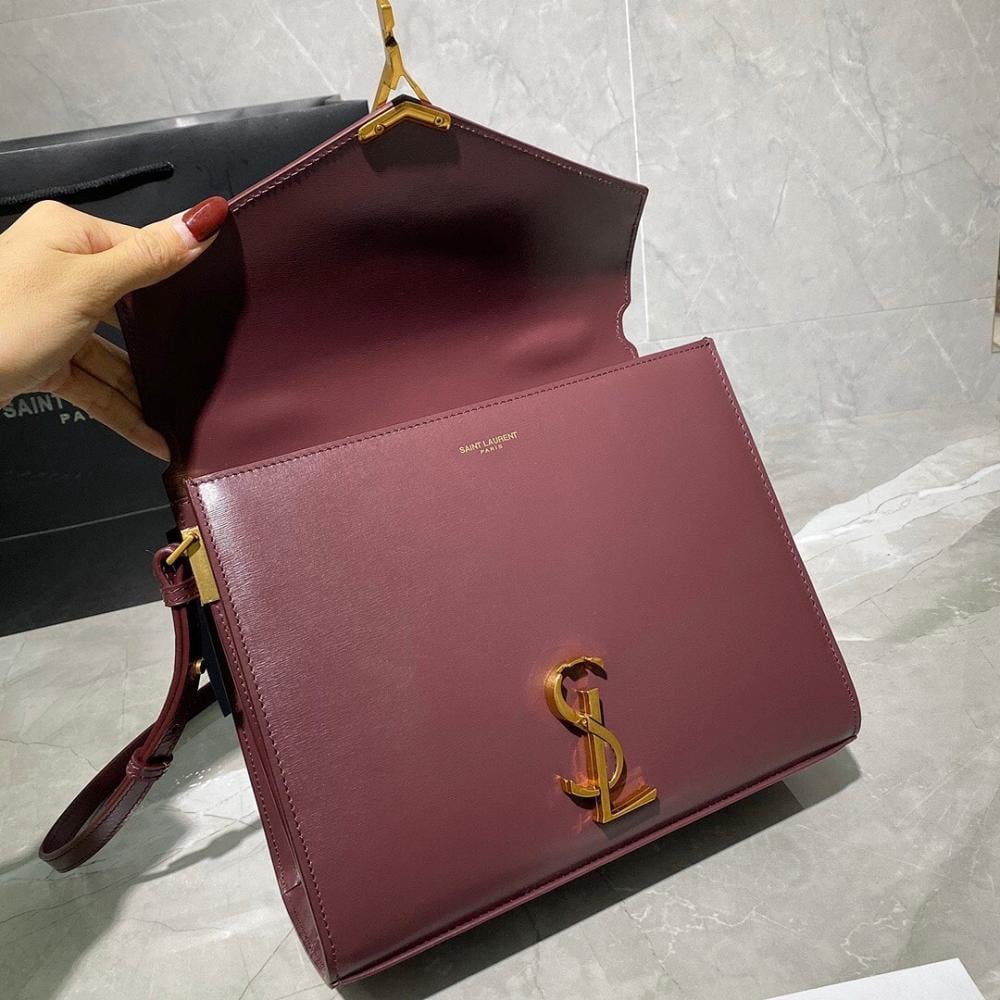Luxury Brown Leather Top Handle Bag – Limited Edition
