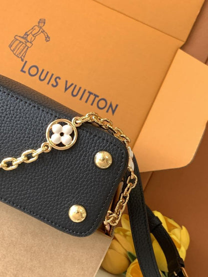 Leather Top Handle Bag