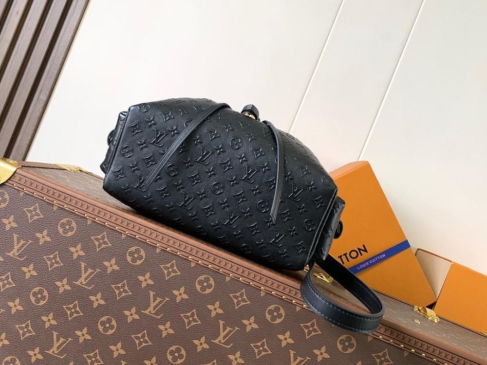 Italian-Inspired Stylish Monogram Calfskin Shoulder Bag
