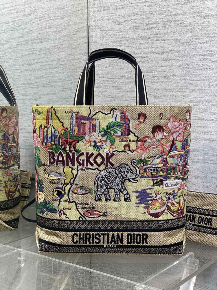 Embroidered Top Handle Bag