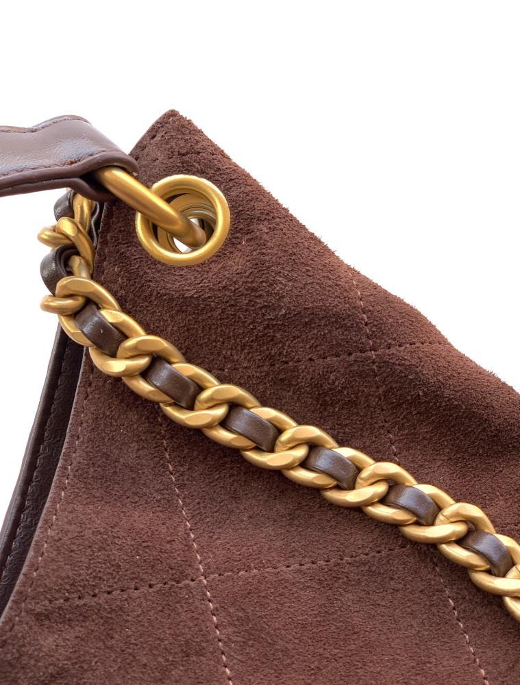 Suede Hobo Bag