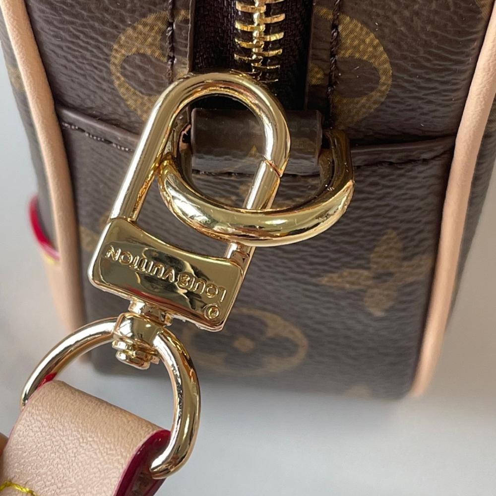Alma Monogram Leather Shoulder Bag