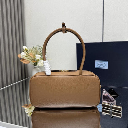 Leather Top Handle Bag