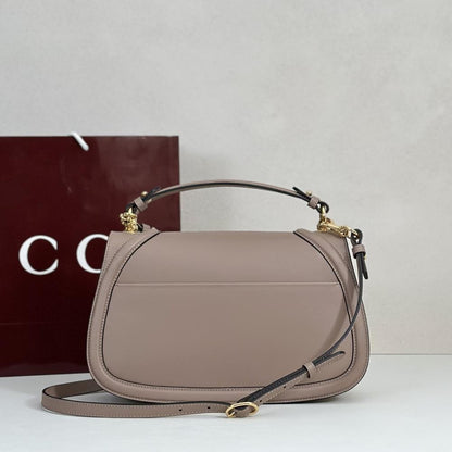 Leather Top Handle Bag