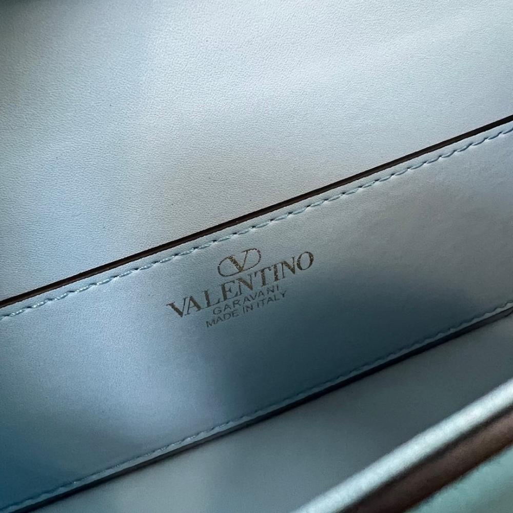 VLogo Signature Crystal-Embellished Calfskin Shoulder Bag