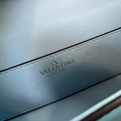 VLogo Signature Crystal-Embellished Calfskin Shoulder Bag