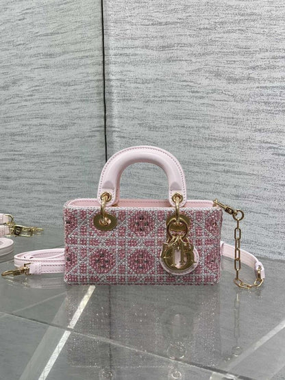 Embroidered Top Handle Bag