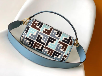 Embroidered Shoulder Bag