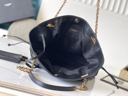 Modern Lambskin Top Handle Bag